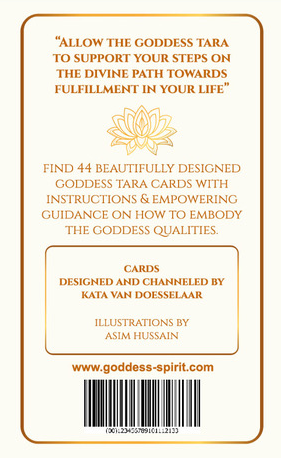 Goddes Tara Cards Backside Cards box