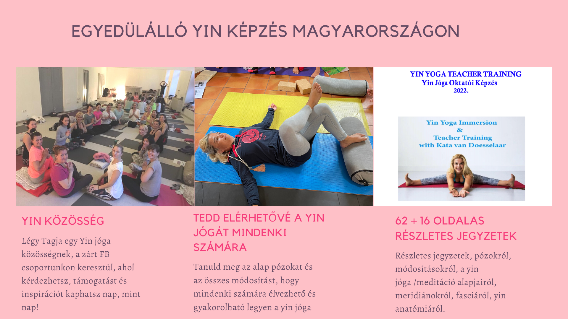 Yin Joga ONLINE oktatoi kepzes III